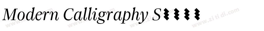 Modern Calligraphy S字体转换